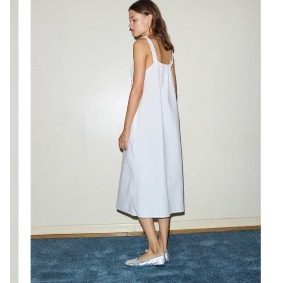 Deiji Studios Ruched Tie Front Midi Dress - Picture 3 of 10